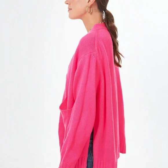 Tuckernuck Pomander Place Hot Pink Slone Cardigan Style:Y22638T - NEW - Picture 7 of 7